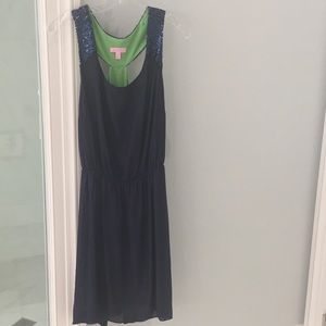 Lilly Pulitzer navy dress size Large